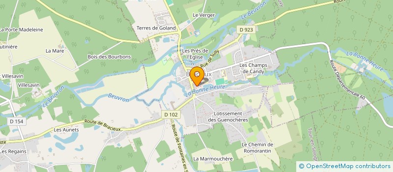 localisation de l'entreprise MONSIEUR EVAN MAGNANON  BRACIEUX