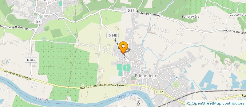 localisation de l'entreprise MONSIEUR EVAN MAILLIE  PRIGONRIEUX