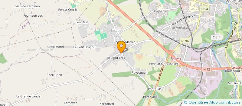 localisation de l'entreprise MONSIEUR EVAN MARIE  GRACES