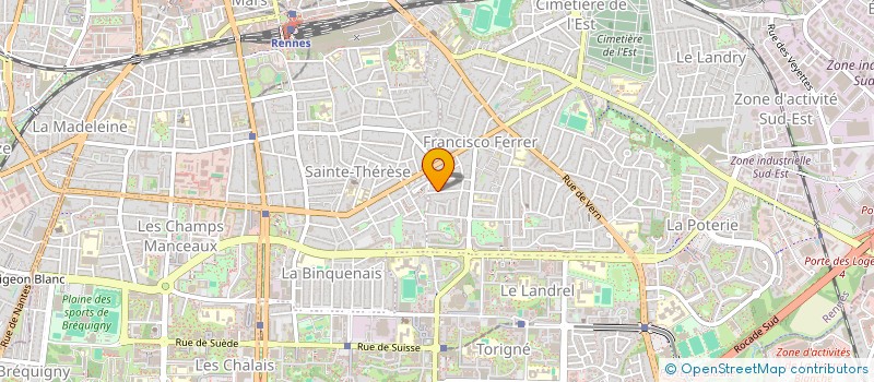 localisation de l'entreprise MONSIEUR EVAN METIVIER  RENNES