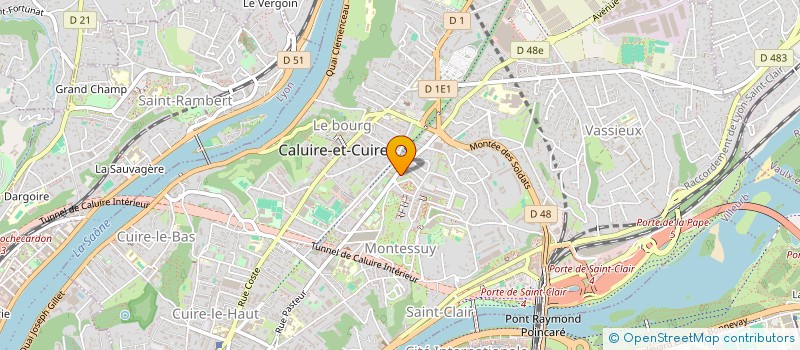 localisation de l'entreprise MONSIEUR EVAN MEUNIER  CALUIRE-ET-CUIRE