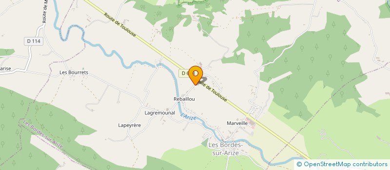 localisation de l'entreprise MONSIEUR EVAN NICOLAS à LES BORDES-SUR-ARIZE