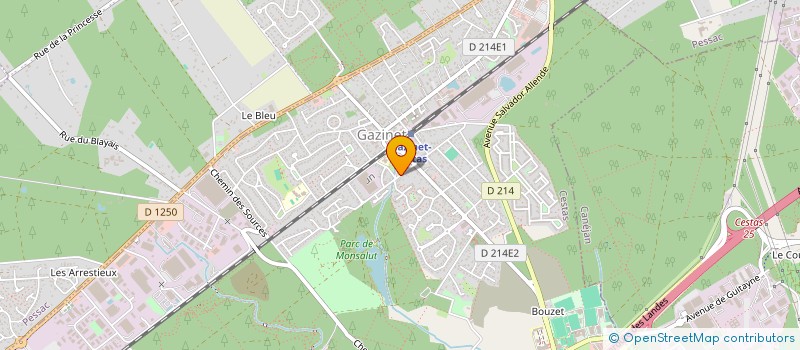 localisation de l'entreprise MONSIEUR EVAN PERIGAUD  CESTAS