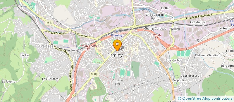 localisation de l'entreprise MONSIEUR EVAN PEYROT  FIRMINY