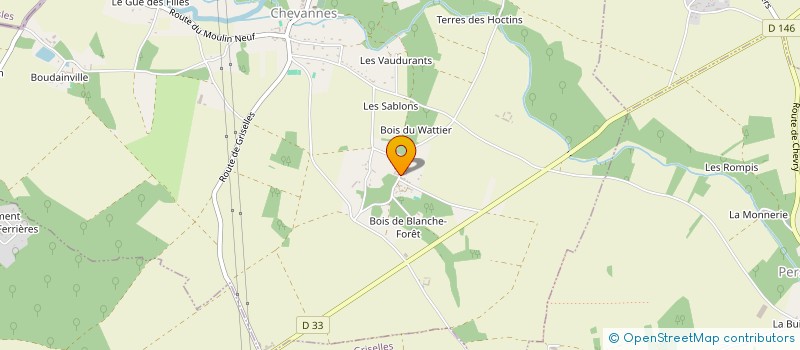 localisation de l'entreprise MONSIEUR EVAN POIRIER à CHEVANNES