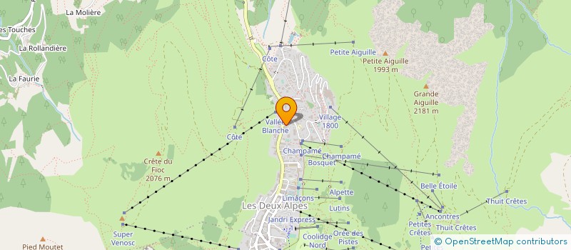 localisation de l'entreprise MONSIEUR EVAN PONCHON à LES DEUX ALPES