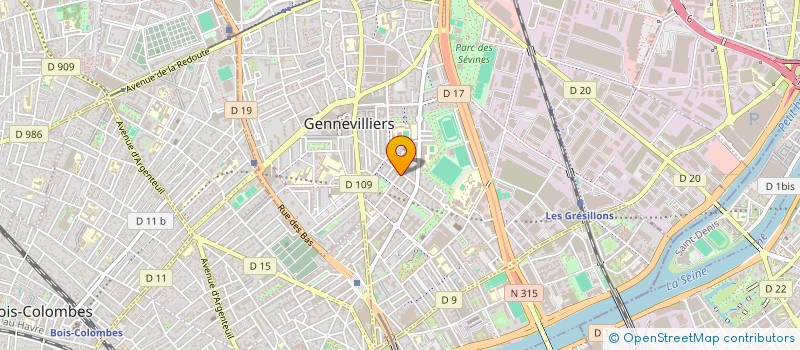 localisation de l'entreprise MONSIEUR EVAN PROTO  GENNEVILLIERS