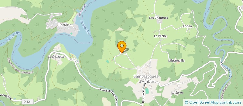 localisation de l'entreprise MONSIEUR EVAN QUINSAT  SAINT-JACQUES-D AMBUR