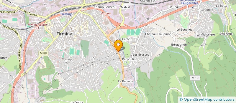 localisation de l'entreprise MONSIEUR EVAN QUIOC  FIRMINY