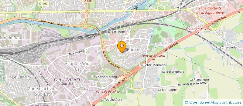 localisation de l'entreprise MONSIEUR EVAN RAIMBAULT  CESSON-SEVIGNE