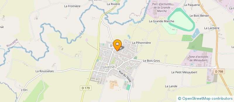 localisation de l'entreprise MONSIEUR EVAN REBILLON  JAVENE