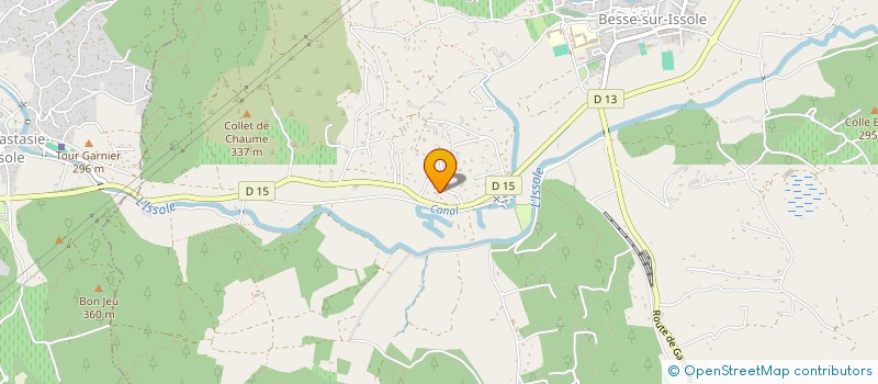 localisation de l'entreprise MONSIEUR EVAN TEDDE  BESSE-SUR-ISSOLE