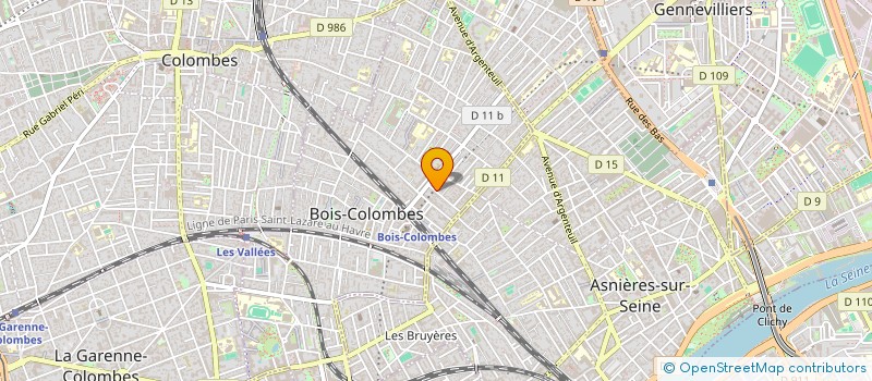 localisation de l'entreprise MONSIEUR EVAN TEULIE à BOIS-COLOMBES