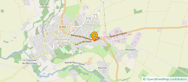 localisation de l'entreprise MONSIEUR EVAN YARDIN  MONTMIRAIL