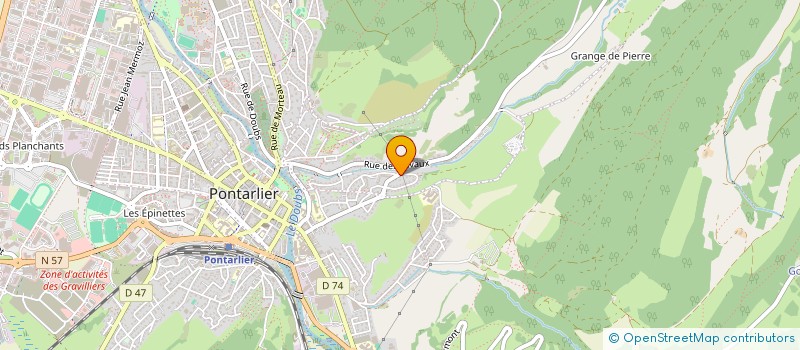 localisation de l'entreprise MONSIEUR EVAN ZELENKAUSKIS à PONTARLIER
