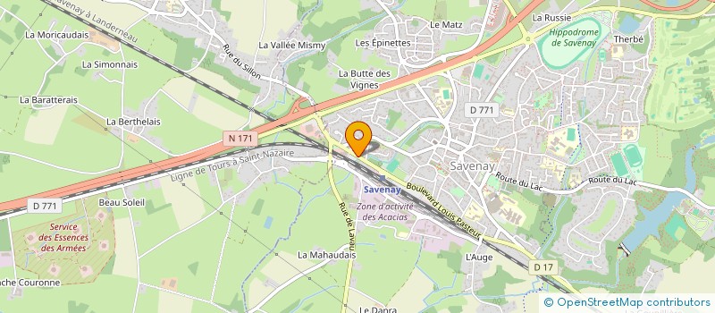 localisation de l'entreprise MONSIEUR EVANDRO CANDIDO  SAVENAY