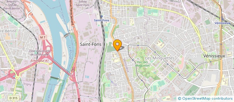 localisation de l'entreprise MONSIEUR EVANDRO DA SILVA DOS ANJOS  SAINT-FONS