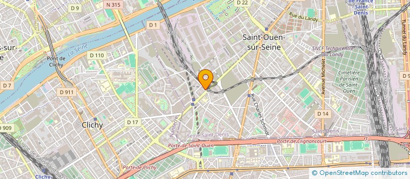 localisation de l'entreprise MONSIEUR EVANGILE LOUE à SAINT-OUEN-SUR-SEINE