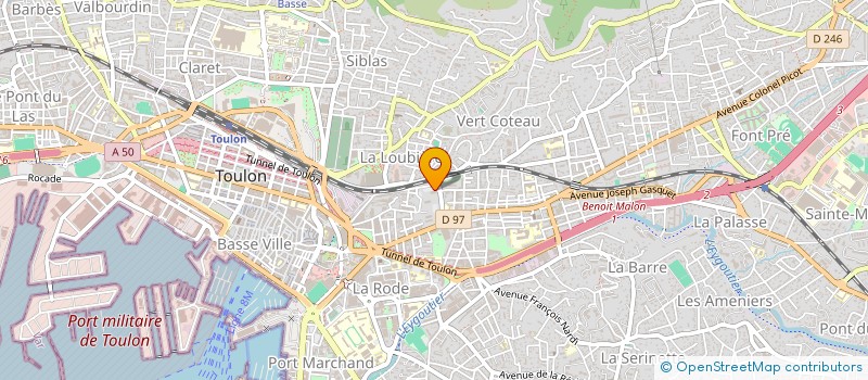 localisation de l'entreprise MONSIEUR EVANN AMELOT à TOULON