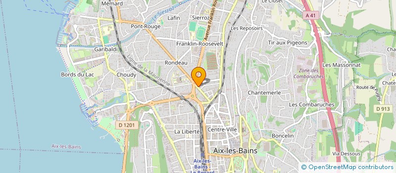 localisation de l'entreprise MONSIEUR EVANN GENOULAZ à AIX-LES-BAINS