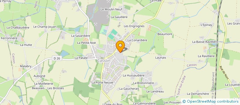 localisation de l'entreprise MONSIEUR EVANN LABOUREAU  CASSON