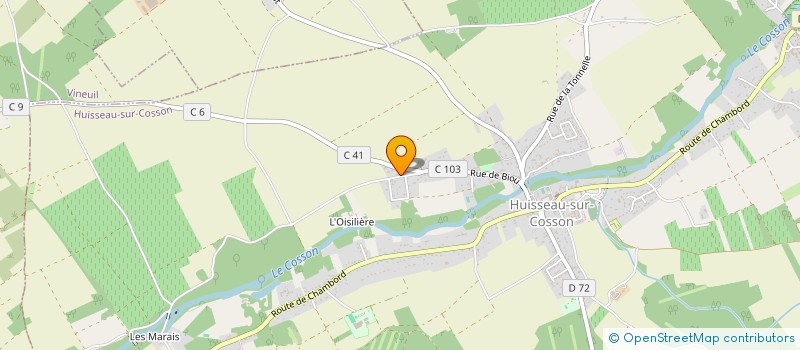 localisation de l'entreprise MONSIEUR EVANN PIVRON  HUISSEAU-SUR-COSSON