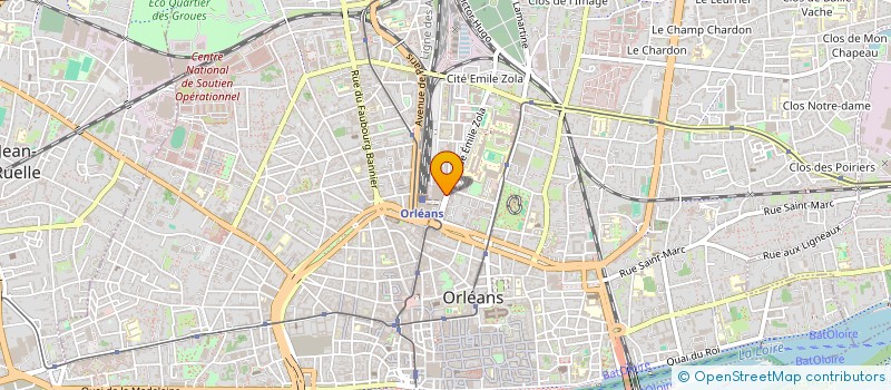localisation de l'entreprise MONSIEUR EVANS KREBOU  ORLEANS