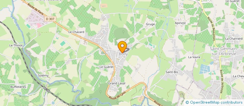 localisation de l'entreprise MONSIEUR EVANS PERRIER  BULLY