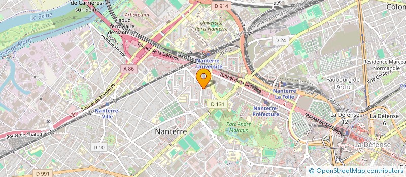 localisation de l'entreprise MONSIEUR EVANS TCHINDA SONKOUE  NANTERRE