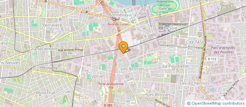 localisation de l'entreprise MONSIEUR EVARIS PRECI  VILLEURBANNE