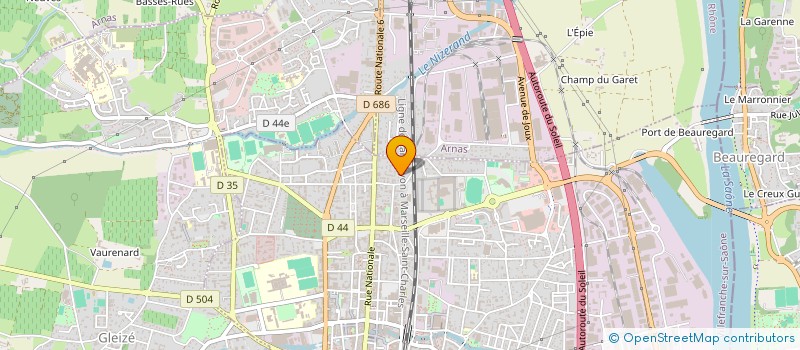 localisation de l'entreprise MONSIEUR EVARISTE APOUTOU à VILLEFRANCHE-SUR-SAONE