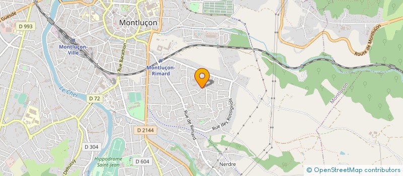 localisation de l'entreprise MONSIEUR EVARISTE DELOUIS  MONTLUCON