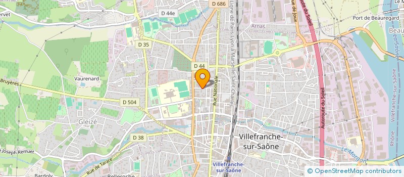 localisation de l'entreprise MONSIEUR EVARISTE LE CARBOULEC  VILLEFRANCHE-SUR-SAONE