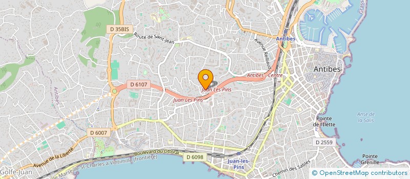 localisation de l'entreprise MONSIEUR EVARISTE NJOMGUE FOTSO à ANTIBES