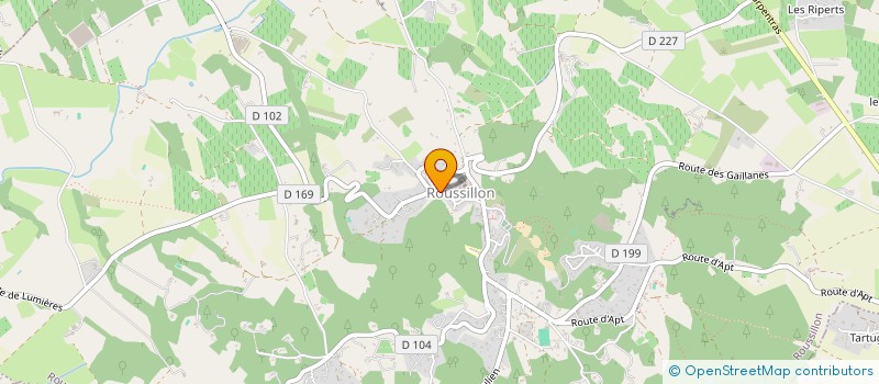 localisation de l'entreprise MONSIEUR EVARISTE SOLE à ROUSSILLON