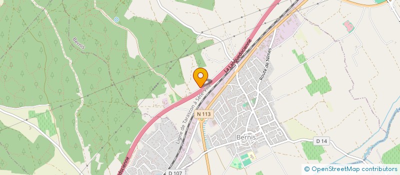 localisation de l'entreprise MONSIEUR EVARISTE VINALES  BERNIS