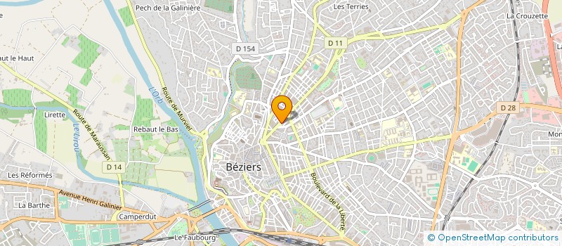 localisation de l'entreprise MONSIEUR EVARISTO LOPEZ BALLESTEROS  BEZIERS