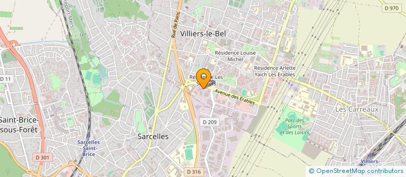 localisation de l'entreprise MONSIEUR EVEL BOUVIER  VILLIERS-LE-BEL