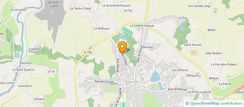 localisation de l'entreprise MONSIEUR EVELIN PANFIL  PLEMET