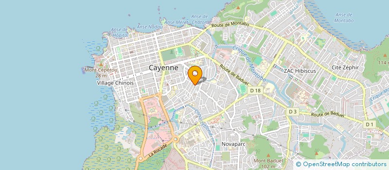 localisation de l'entreprise MONSIEUR EVELT NOSILES à CAYENNE