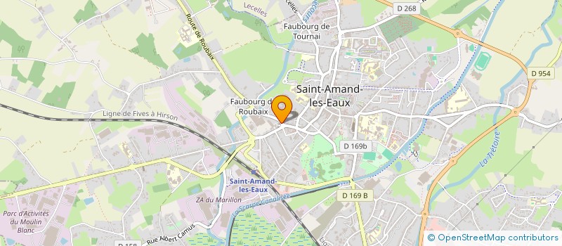 localisation de l'entreprise MONSIEUR EVELYNE LIAGRE à SAINT-AMAND-LES-EAUX