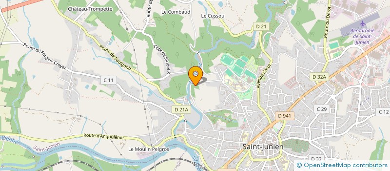 localisation de l'entreprise MONSIEUR EVENS BORDET  SAINT-JUNIEN