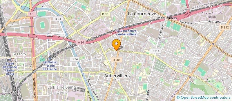 localisation de l'entreprise MONSIEUR EVENS SENATUS  AUBERVILLIERS