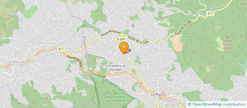 localisation de l'entreprise MONSIEUR EVGENI IVANOV  ROQUEFORT-LES-PINS