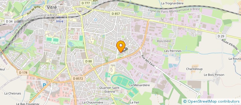 localisation de l'entreprise MONSIEUR EVGENY KAVERIN à VITRE
