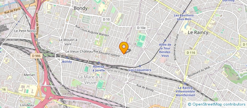 localisation de l'entreprise MONSIEUR EVGHENII GOREACICA  BONDY