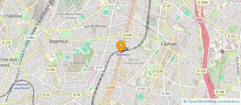 localisation de l'entreprise MONSIEUR EVGHENII ROSCA  BAGNEUX