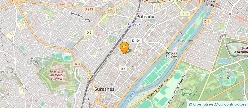 localisation de l'entreprise MONSIEUR EVRARD KOUASSI à SURESNES