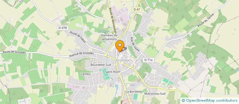 localisation de l'entreprise MONSIEUR EVRARD MENGELLE  FRONTON