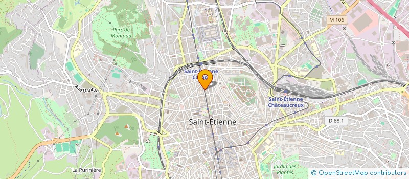localisation de l'entreprise MONSIEUR EVRARD PEGON à SAINT-ETIENNE